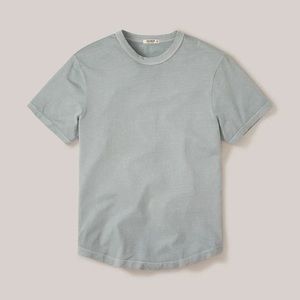 Buck Mason Slub Curved Hem Tee- Silver Sage